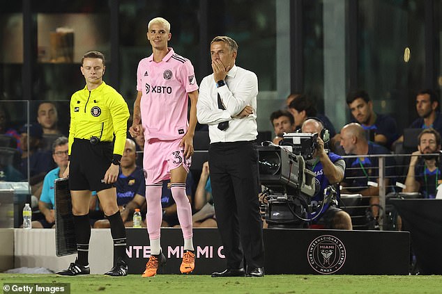 Romeo Beckham plays for father David’s Inter Miami against Barcelona in Florida