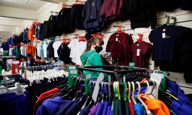 Staff work at the Maisies Superstore school uniform shop