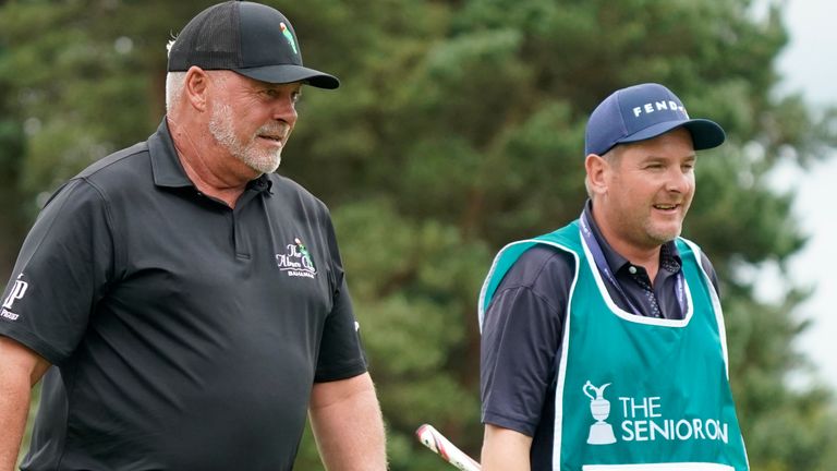 Darren Clarke is one off the early lead in Scotland