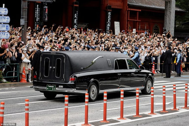 Shinzo Abe’s funeral takes place in Tokyo after former Japanese PM was shot dead