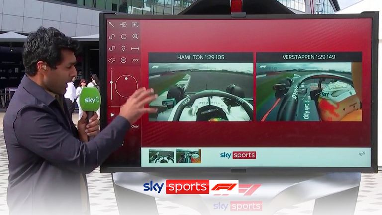 SkyPad: Lewis Hamilton vs Max Verstappen in P2 | Video | Watch TV Show