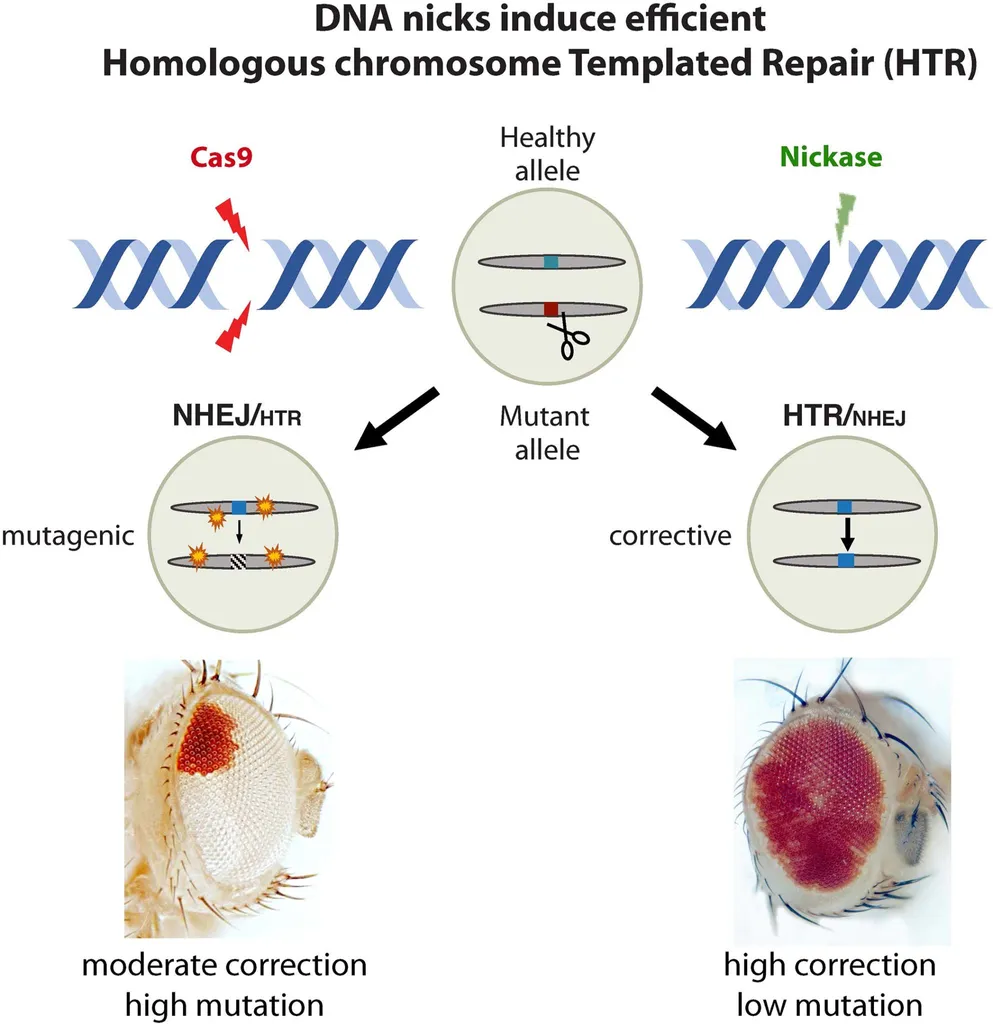 DNA Nicks Induce Efficient HTR