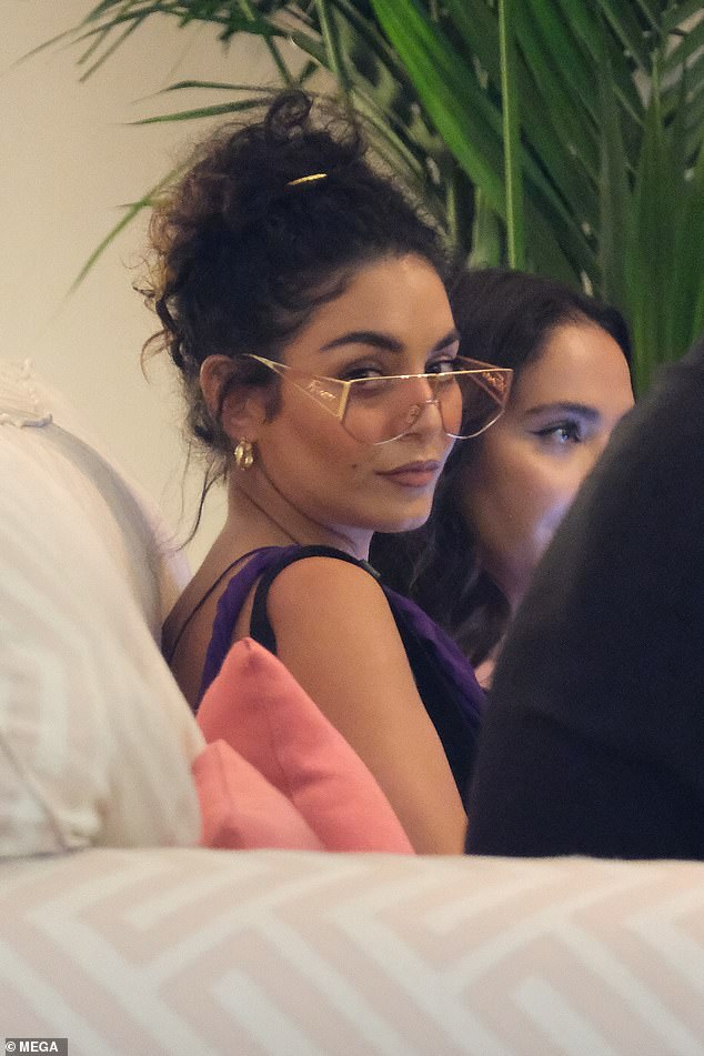 Vanessa Hudgens leaves little to the imagination as she steps out with pals in Capri, Italy