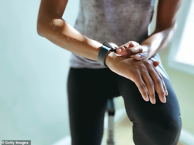 Wearing a fitness tracker may motivate a person to walk 1,800 more steps every day