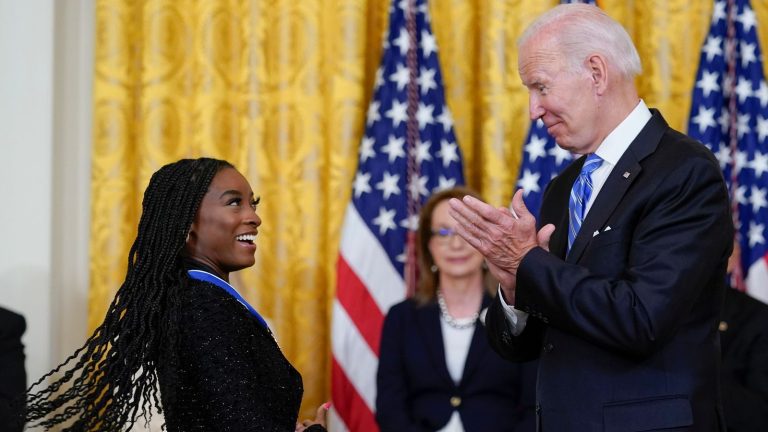 Simone Biles and Megan Rapinoe receive Presidential Medal of Freedom from Joe Biden | News News