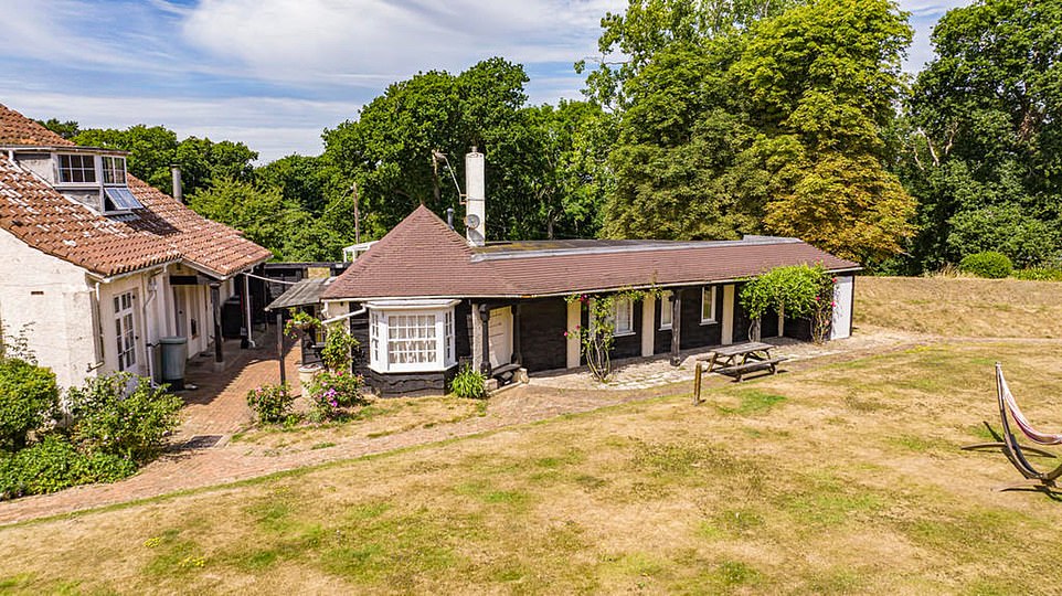 Pictured is 'the annex' which also sits on the expansive property of Steyne Wood Battery in Bembridge