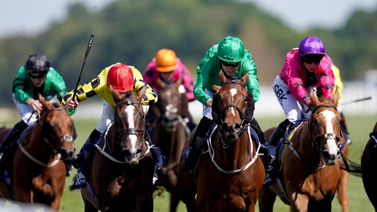 Themaxwecan and Jamie Spencer win at the Shergar Cup for Great Britain and Ireland