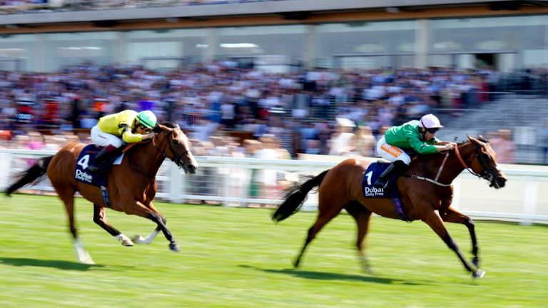 Orbaan and Neil Callan win at the Shergar Cup for Britain and Ireland