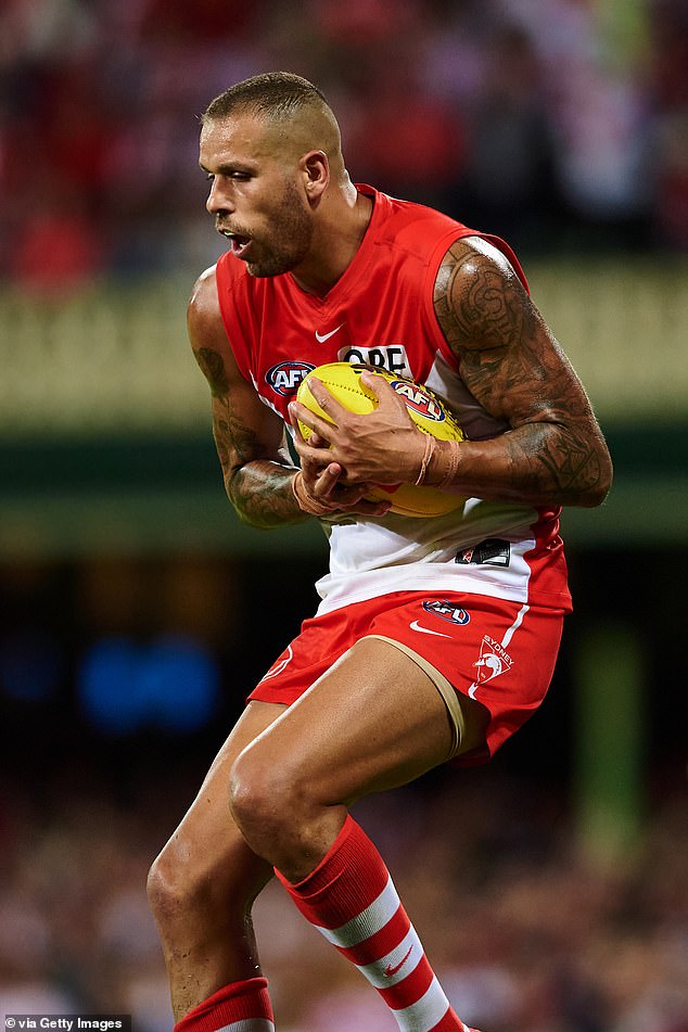 Sydney Swans star Lance 'Buddy' Franklin (pictured) has been married to Jesinta since 2016