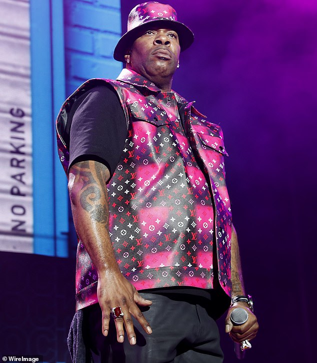 Wow: Busta Rhymes was one of the many luminaries who hit the stage that evening, amid a lineup that includes Fat Joe, Remy Ma, Rick Ross and Ice Cube