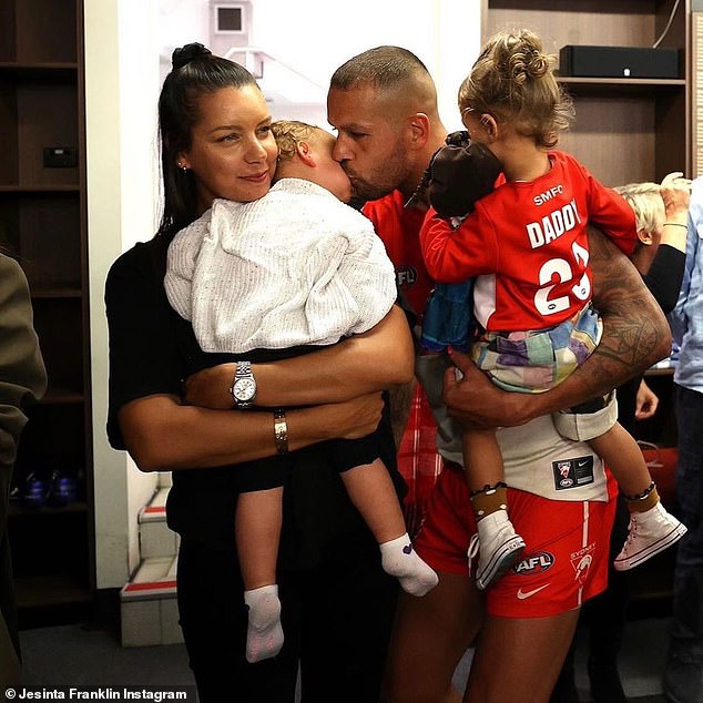 The couple, who have been married since 2016, have two children, daughter Tullulah and son Rocky, one. Buddy is pictured with his two children and sister Bianca