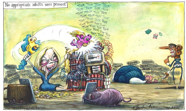 Cartoon of Liz Truss 