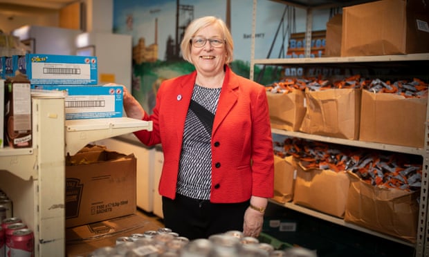 Dorothy Bowker, founder of the Bridge at Leigh, a low-cost community supermarket in the town of Leigh, near Wigan.