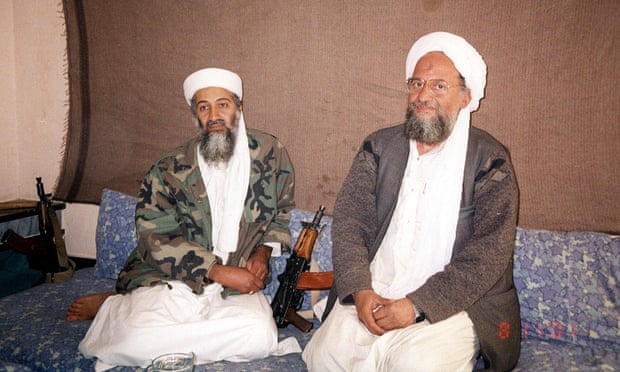 Osama bin Laden (left) sits with his deputy Ayman al-Zawahiri at his hideout in Afghanistan in 2001.