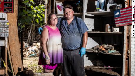 Crystal and Scott Watson run the Isom Vendors Mall and Flea Market, which was destroyed by flooding.