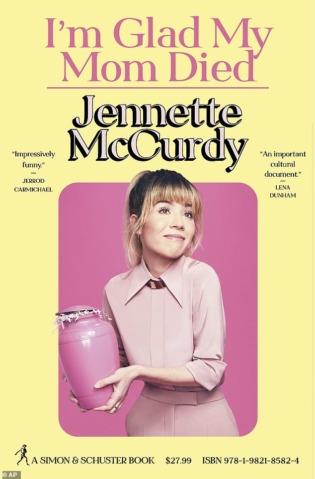 Out now: McCurdy's debut memoir I’m Glad My Mom Died - which details her struggles as a former child actor and her relationship with her mother - is now available at bookstores