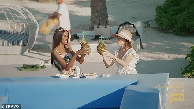 Chanel and Nina enjoyed drinks while the others went surfing