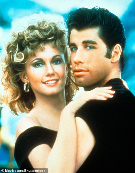 Iconic: The pair famously played Danny Zuko and Australian transfer student Sandy Olsson, who develop an attraction for each other during a summer romance