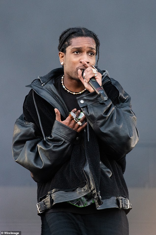 Sued: The outing comes after it was revealed that A$AP (pictured in July) is being sued by his high school best friend, Terell Ephron, who goes by A$AP Relli