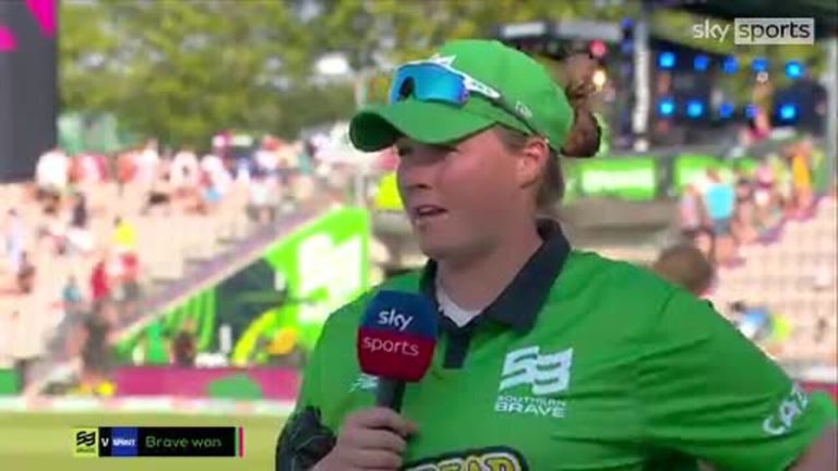 Following her side's victory over London Spirit Southern Brave captain Anya Shrubsole says her side is 'really pleased to get a win'