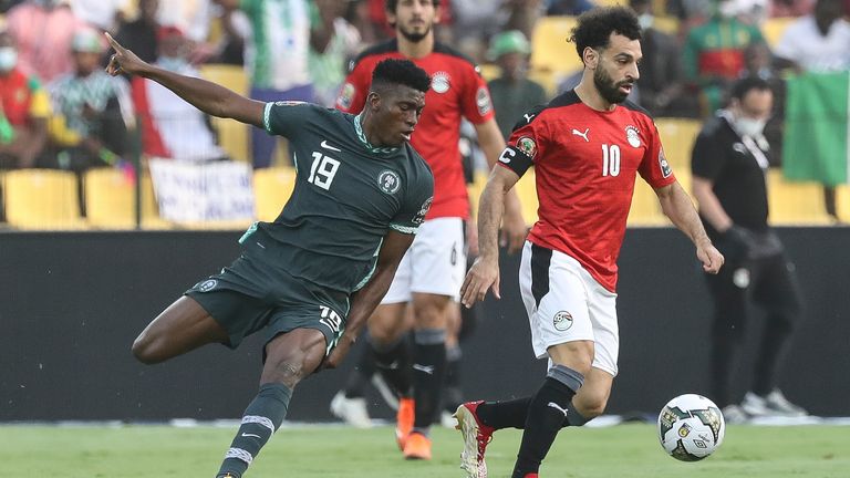 Awoniyi playing at this year&#39;s AFCON against Egypt