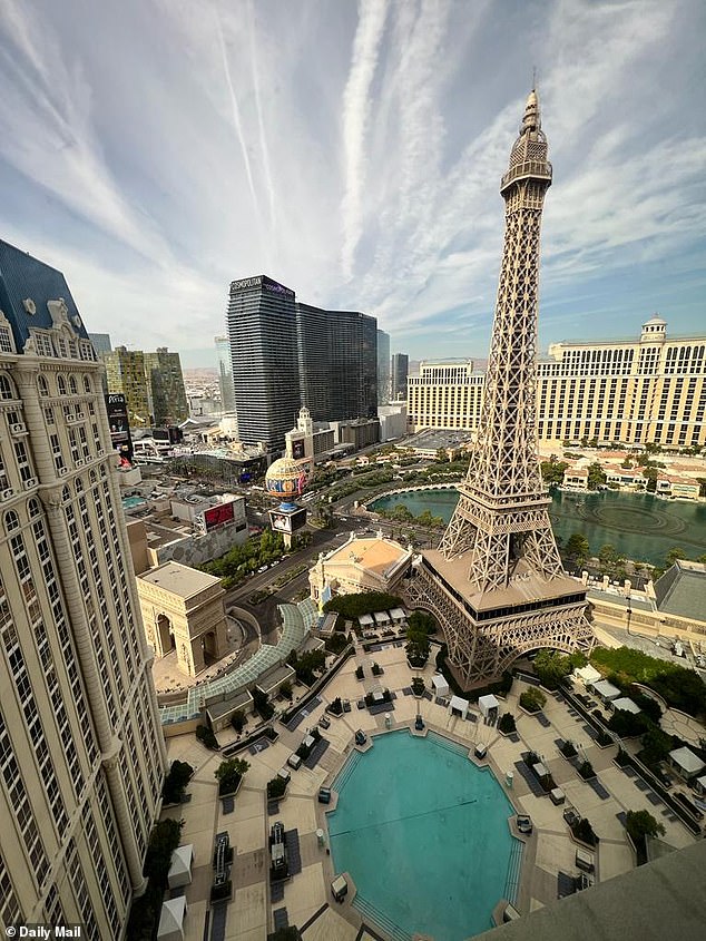 Prime location: The restaurant is located at the Paris Las Vegas, which is modeled after the City of Lights and features a half-sized Eiffel Tower