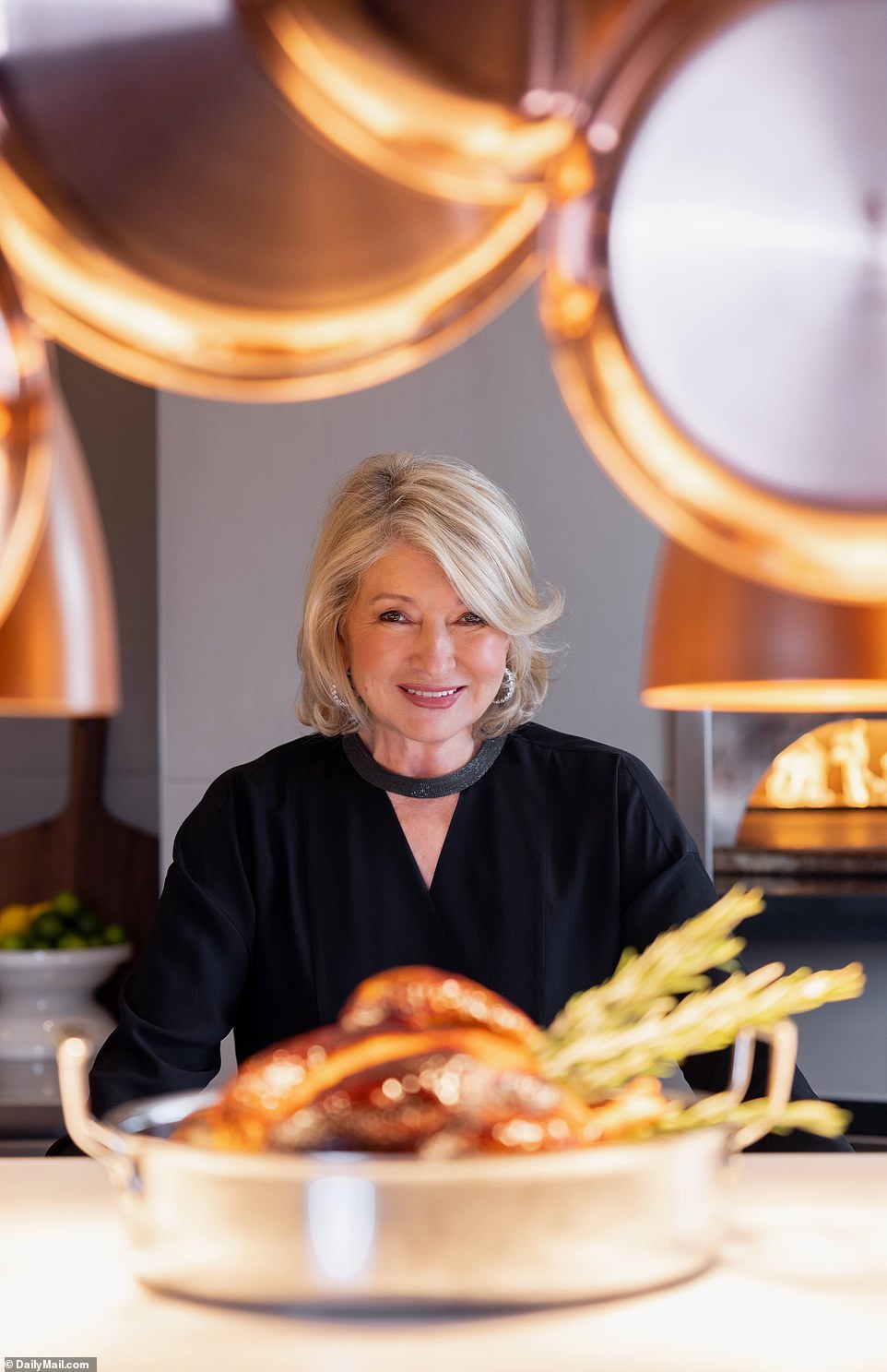 Immaculate: 'The vegetables are all sourced from local farmers, the steaks are from Pat Lafrieda and the caviar is from Black Diamond. Nothing but the highest quality for our guests,' she said