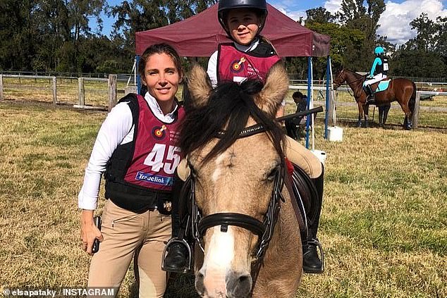 Katie sang her praises of the Spanish actress and model, saying she was 'perfect' for the ambassador title. (Pictured with daughter India, 10)