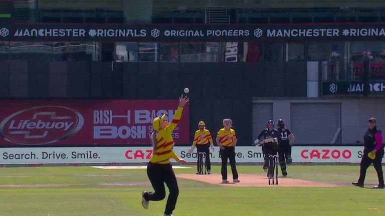 Sarah Glenn took a brilliant one-handed catch to dismiss Lizelle Lee as Originals were rolled for 87 at Emirates Old Trafford