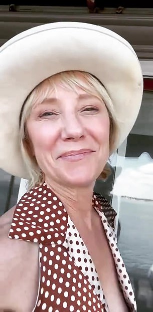 Heche's last Instagram pictures were taken on the set of Frankie Meets Jack, a movie she was filming with Joey and Andrew Lawrence in Braintree, Massachusetts