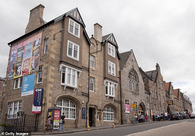 The Pleasance (pictured)has so far refused to confirm what part of the act was deemed offensive, but it said in a statement that 'opinions such as those displayed by Sadowitz are not acceptable'