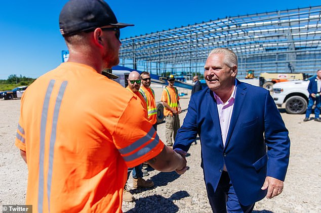 Ford met with workers and business owners as he addressed health care concerns