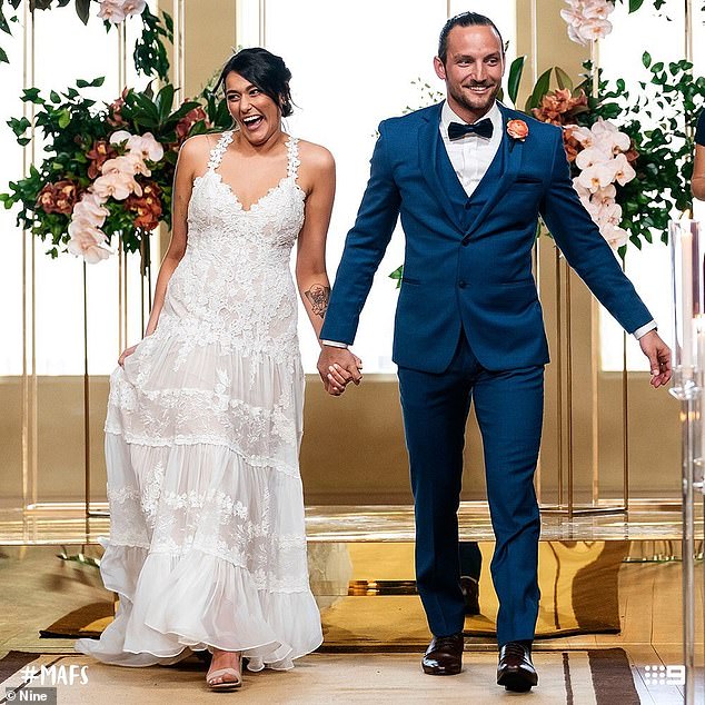 Connie's latest heartbreak comes two years after she called it quits with her TV 'husband' Jonethen Musulin (right) during their final vows ceremony on Married At First Sight season seven