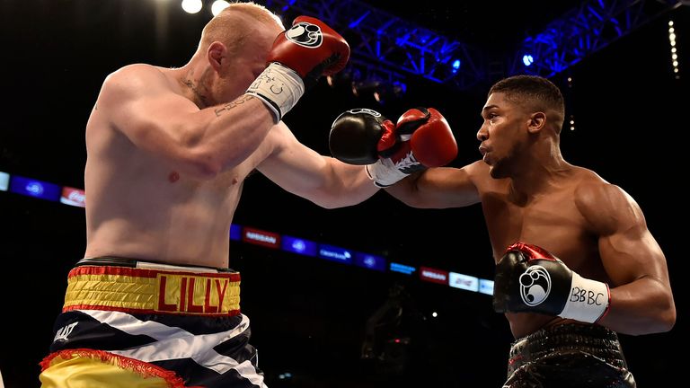 Anthony Joshua against Gary Cornish