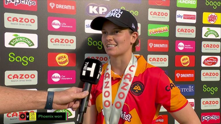 Match hero Amy Jones reflects on Birmingham Phoenix's win over the Trent Rockets