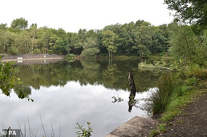 The scene in Stalybridge, Tameside, yesterday, after the body of a 14-year-old girl was recovered from the water overnight