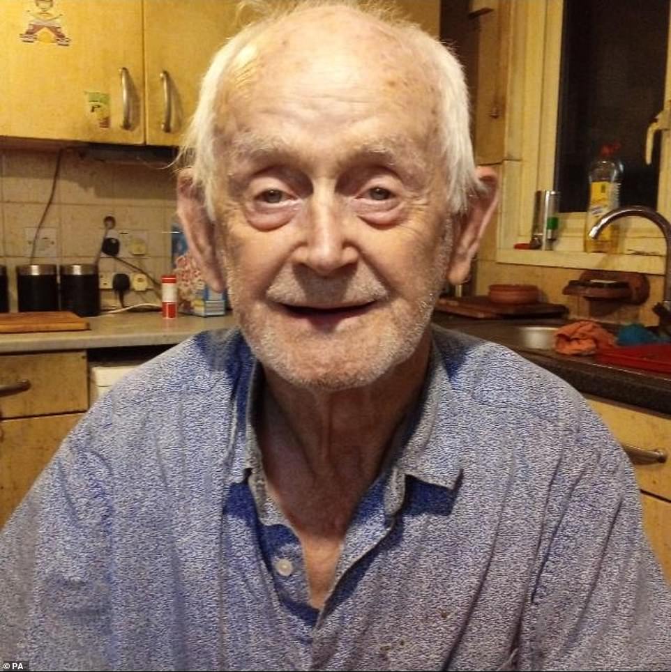 Mr O'Halloran, 87, was riding a mobility scooter in Greenford, West London, when he was stabbed to death yesterday