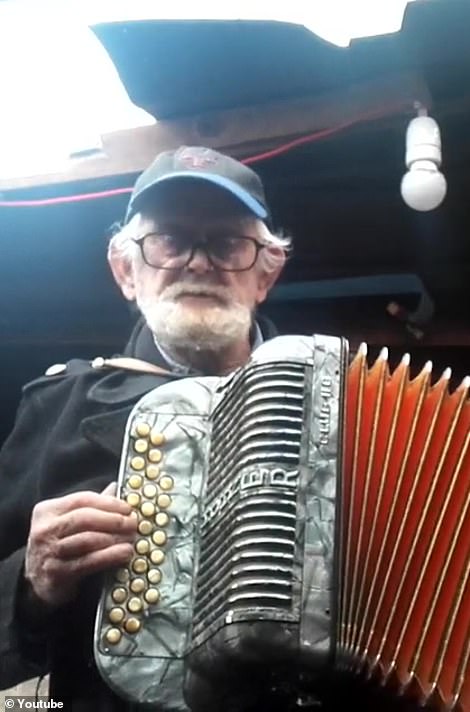 Friends and neighbours described Mr O'Halloran (pictured in 2020) as 'a very good musician' who 'just loved playing music and making people happy'