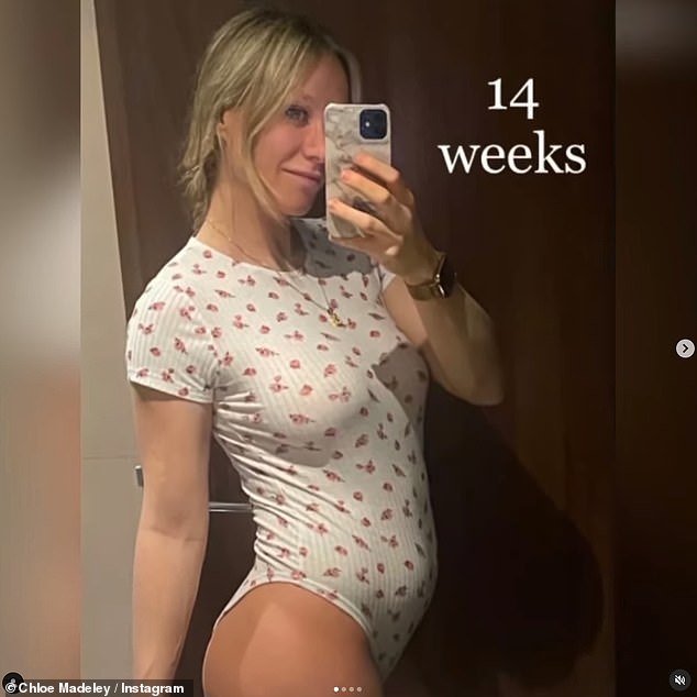 Bump watch: Chloe kept fans up to date with her pregnancy journey for the past 9 months