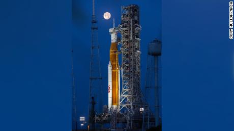 Watch NASA&#39;s mega moon rocket roll out to the launchpad ahead of liftoff