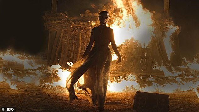 'I was like, 'What's this show with the short, dumpy girl walking into the fire?'' he said, recalling the famous scene in season one where Daenerys steps inside a burning temple