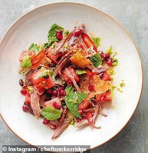 Tom Kerridge's crispy duck salad.