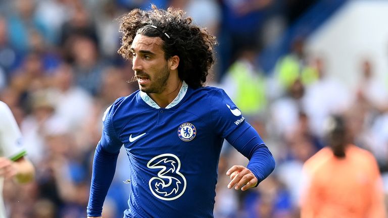 Marc Cucurella in action for Chelsea