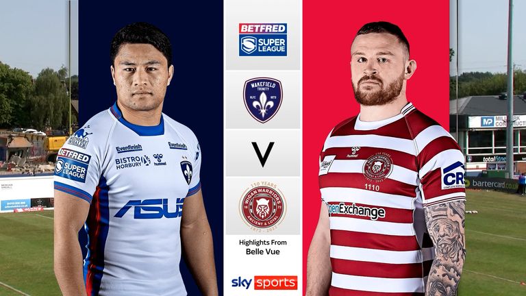 Highlights of the Betfred Super League match between Wakefield Trinity and Wigan Warriors