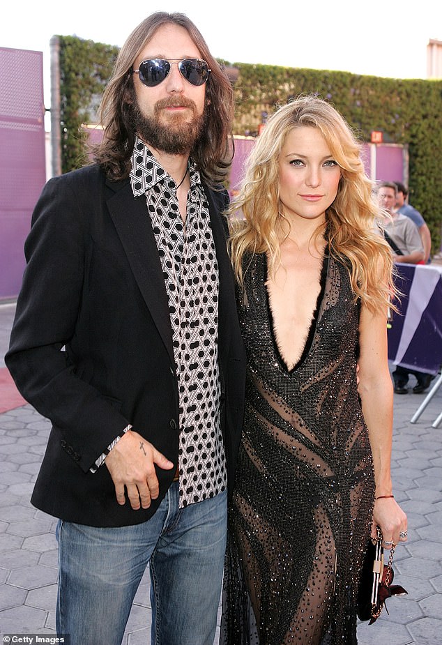 Former partner: Hudson shares Ryder with her first husband, Chris Robinson, whom she married in 2000, before divorcing in 2007; Pictured 2005