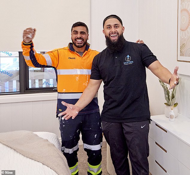 Channel Nine revealed that Mr Slaimankhel (left) would be a contestant on the series in late July when it released the full line-up for the competition. He was partnered Ozman 'Oz' Abu Malik (right)