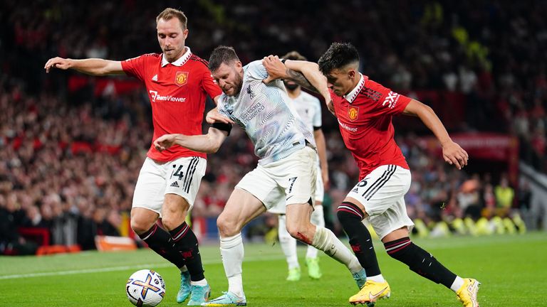 Milner struggled against Manchester United&#39;s midfield three