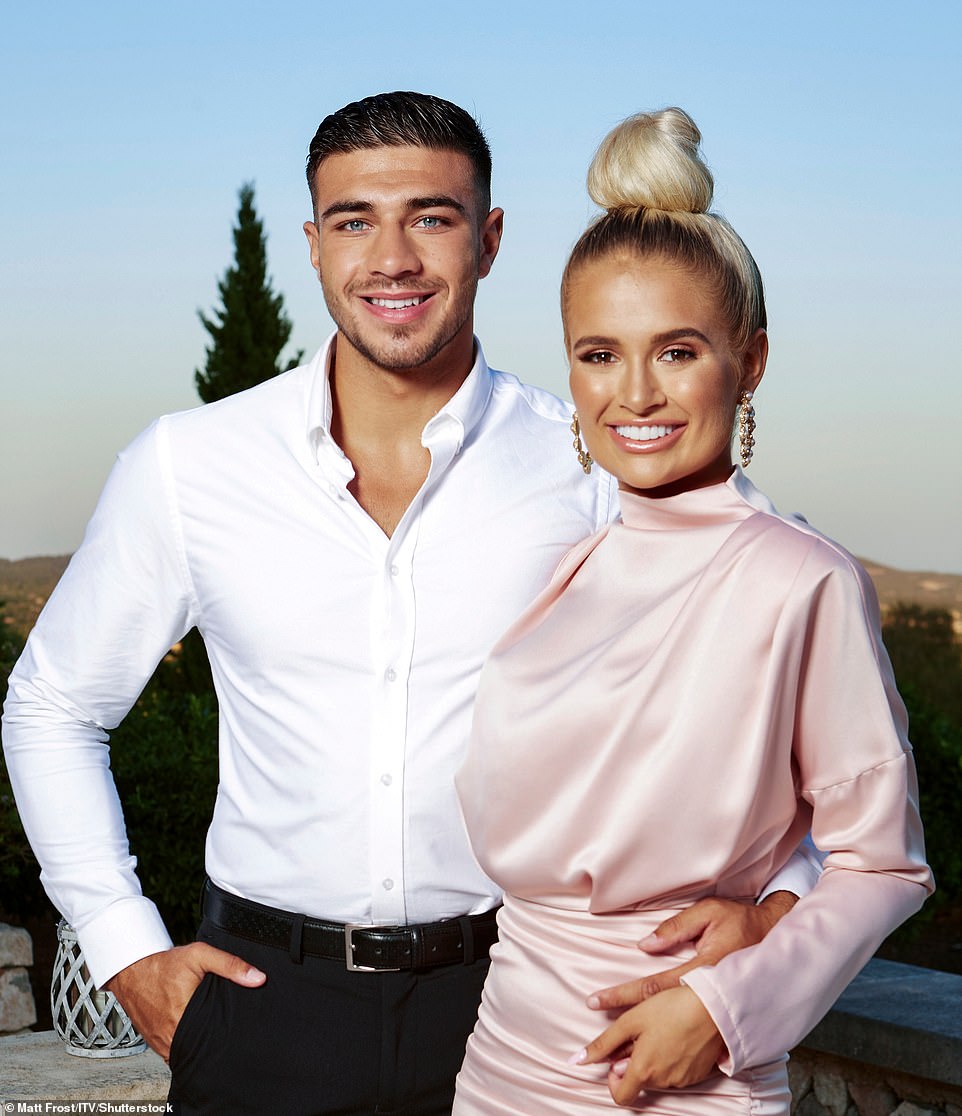 Successful couple: Molly-Mae shot to fame in the show's fifth series when she found love with beau Tommy Fury, 23, finishing second to Amber Gill and Greg O'Shea - who parted ways just weeks later. Tommy is worth around £2.4million