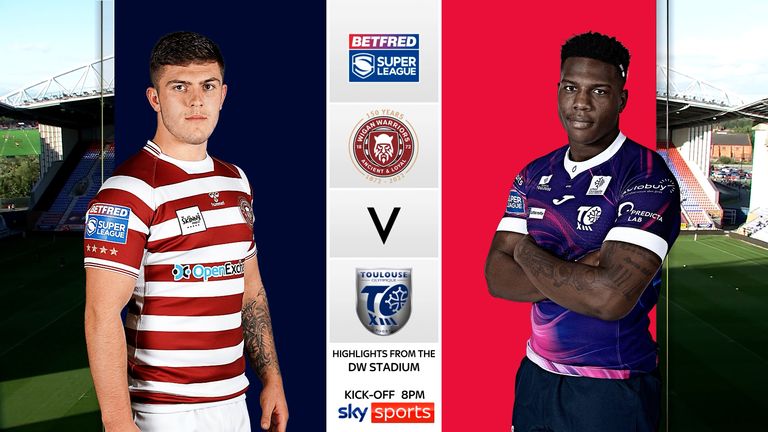 Highlights from the Super League match between Wigan Warriors and Toulouse