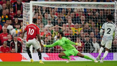 Marcus Rashford has now scored five goals against Liverpool in 11 matches.